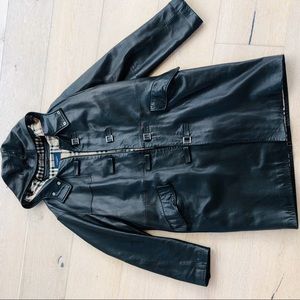 Burberry leather jacket